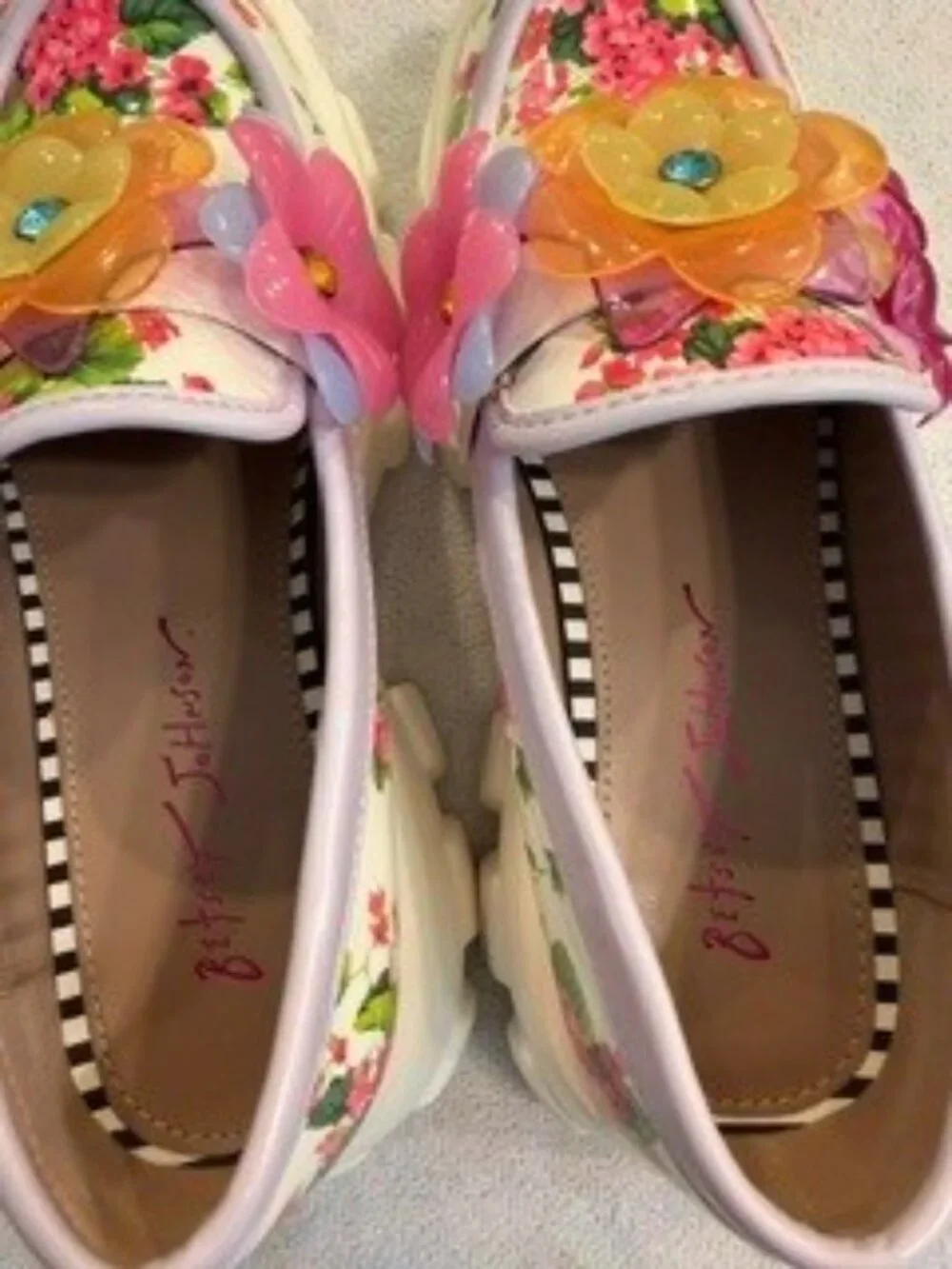 Betsey Johnson Vinie Floral Platform Loafers - Picture 3 of 4